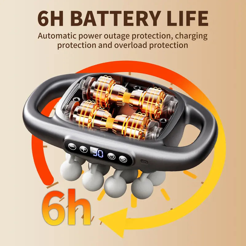 ⚡ Limited Time 50% OFF 🔥 16-Head Deep Tissue Massage Gun with 30 Speeds & Red Light Therapy | Quiet Percussion Muscle Massager